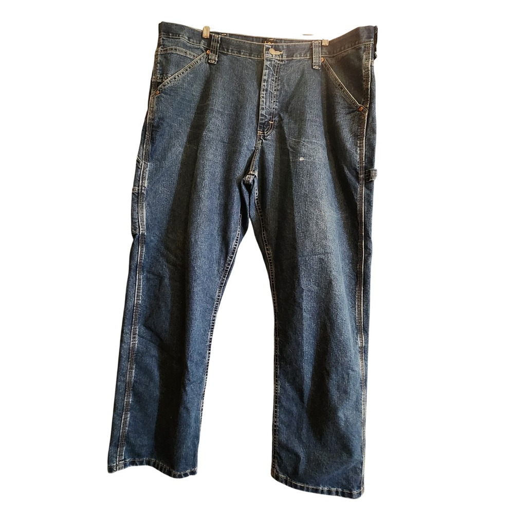 Lee Carpenter Jeans Mens 40x30 Dark Wash Loose Fit Dungaree Workwear Utility